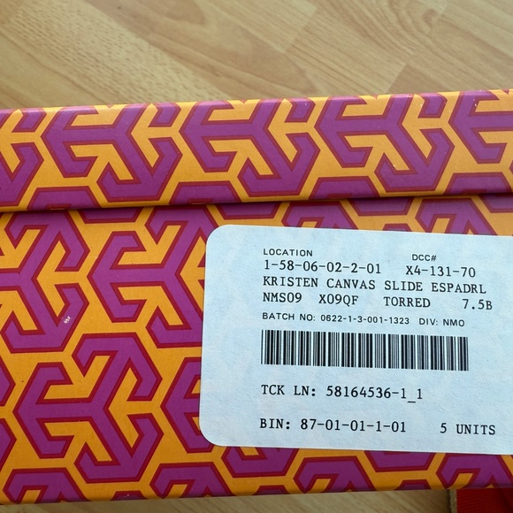 Tory Burch | Kristen Canvas Slide Espadrille | Size 7.5 - Picture 3 of 3